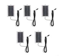 Aprilsunnyzone 2W 5V Solar Charger For Android Compatible Electronics Portable For Outdoor Power Device For Camping Hiking Travel And Off Grid Applications(5PCS)