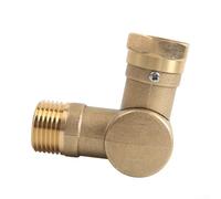 Aprilsunnyzone 360 Degree Swivel Connector with 180 Degree Pivot Base Brass Adapter for 3/4 Inch Garden Hose Outdoor Faucet RV Leak-Resistant Anti-Slip
