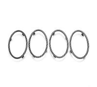 Aprilsunnyzone 4Pcs Car Air Conditioning Trim Outlet Decoration Sticker For Ford For Focus 2 MK2 2005-2013,Auto Air Conditioning Vent Trim Sticker Accessories(carbon fiber)