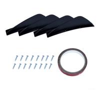 Aprilsunnyzone 4PCS Car Rear Lip Spoiler Diffuser Splitter For Aerodynamic Optimization And Consistent Visual Integration On Rear Bumper