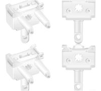 Aprilsunnyzone 4Pcs Vertical Blind Replacement Wand Control For Standard Vertical Blinds With Conventional Tilt Rod Connection Points