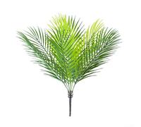 Aprilsunnyzone 9 Heads Faux Palm Tree Leaves Artificial Plants Green Plastic Tropical Foliage for Home Office Bedroom Garden Decor 5020cm(Light Green)