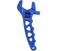 Aprilsunnyzone Adjustable an Fitting Wrench Aluminum Alloy Red Blue(Azure)