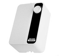 Aprilsunnyzone Adjustable oxygen pump for fish tanks with silent operation, energy saving copper motor, soundproof shell, and shock absorbing foot pads for fish farming (8W)