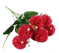 Aprilsunnyzone Artificial Flower Arrangement With 7 Dandelion Blooms For Wedding Decor Home Interior Design Centerpiece Styling Display(rose color)