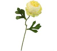 Aprilsunnyzone Artificial Peony Bloom Single Stem Designed With Silk Cloth Material For Wedding Home Office Decoration(Yellow)