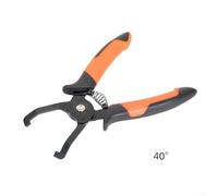 Aprilsunnyzone Automotive Panel Clip Pliers For Center Locking Push Pins With 40/85 Angle, Spring Loaded Tapered Tip, Long Double Cushion Handle To Reduce Hand Fatigue, Carbon Steel Construction(40°)
