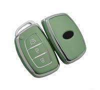 Aprilsunnyzone Button Key Rubber Pad Replacement For Hyundai Ix35 Ix45 I10 I30 I40, for TPU Car Key Chain,Car Remote Control Flip Key Shell Case Buttons Cover(green)
