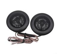 Aprilsunnyzone Car Audio 2pcs Dome Tweeter Loudspeakers 120W Power With Wide Frequency Range And Built In Crossover For Enhanced Auto Sound