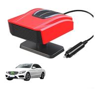 Aprilsunnyzone Car Heater Defroster Demister 12V 24V 150W Fast Warm Air with Purifier, Adjustable Angle and Two Wind Modes for Vehicle Interior Climate Control(Red)