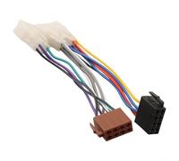 Aprilsunnyzone Car Stereo Radio Wiring Harness Adapter For Toyota Vehicles Featuring ISO Power Cable Connector ABS Material For Wear Resistance And Durability