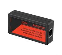 Aprilsunnyzone Compact Mini For POE Repeater with Dual Ports for Improved Network Performance and Versatility (100M)