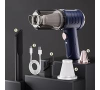 Aprilsunnyzone Cordless Handheld Vacuum Cleaner With Powerful 8000 Pa Suction For Car Cleaning Home Use Office Workspaces And Tight Spot Vacuuming USB Charging(Blue)