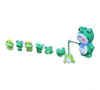 Aprilsunnyzone Cute Glow Dark Frog Dashboard Decoration For Vehicle Interiors And Computer Monitors With Rubber Construction And Compact Size For Use(common)