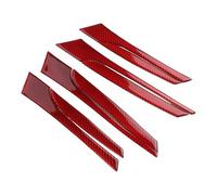 Aprilsunnyzone Door Pull Handle Trim Strip Carbon Fiber for Mazda 3 for Axela Models 2010 Through 2013 Front and Rear Doors