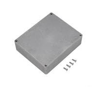Aprilsunnyzone Effect Aluminum Box Metal Electric Case Instrument,For External Power/Outdoor,Silver Enclosure,Project Box,Waterproof,Resistant Aluminum Enclosure(1590XX (145x121x39mm))