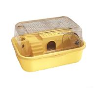 Aprilsunnyzone Extra-Large Double-Layer Transparent Acrylic Hamster Cage For Happy Pets!(Yellow)