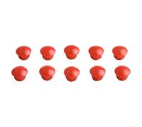 Aprilsunnyzone Faucet Handle Hot And Cold Water Sign 10PCS, Red And Blue Label Decoration Cover For Bathroom Sink Taps, 6.7mm Diameter Hole