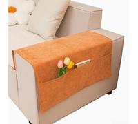 Aprilsunnyzone Firm Polyester Fabric Covers For Sofa Armrests, Protecting Your Couch Handrails Against Daily Damage While Adding A Soft Touch(orange)