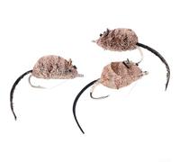 Aprilsunnyzone Innovative Mouse Fly For Bass Pike Trout Blackfish Using Deer Hair Material For Buoyancy Realism And Effective Triggering Of Strikes(A)