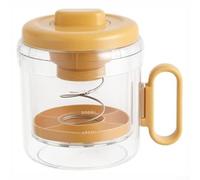 Aprilsunnyzone Kitchen Gadget for Greek Yogurt Thickening and Tofu Press with Built in Cloth Filter and Ergonomic Handle for Cheese and Nut Milk Making (Orange)