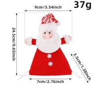 Aprilsunnyzone Knitted Candy Holder Plush Toy Bag For Candy And Small Presents Seasonal Holiday Decoration With Soft Fabric And Cotton Filling(A)