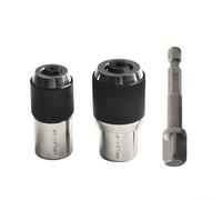 Aprilsunnyzone Magnetic Drill Head Screwdriver Bit for Use with for Electric Screw Bits and 3/8 Inch Square Drive Socket Wrenches Including Tap Socket Chuck for Secure Operation(C)