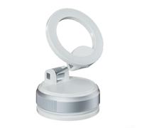 Aprilsunnyzone Magnetic Vehicle Bracket with 360 Degree Rotation for Easy Use and Strong Stability on Bumpy Roads (White)