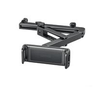 Aprilsunnyzone Mobile Phone and Tablet Holder for Car Headrest Metal Folding Stand with Double Axis Stretching Structure