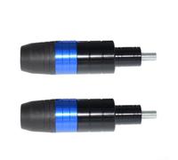 Aprilsunnyzone Motorcycle CNC Aluminum Anti Falling Rod Engine Protection Crash Bars With Overload Shield For Motorbike Engine Frames(blue)