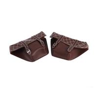 Aprilsunnyzone Motorcycle Side Bag Pair with Waterproof Features for Stress Adventures on The Road (Brown)