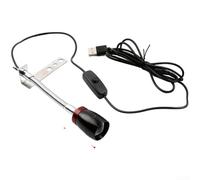 Aprilsunnyzone Night Fishing Light Designed For Raft Bridge Or Dock Featuring USB Rechargeable Dual Blue White LEDs And Adjustable Spot To Flood Beam(E)