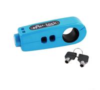 Aprilsunnyzone One Touch Locking Electric Vehicle Handlebar Grip Lock, Portable ABS And Metal Anti Theft Brake Lock For Motorcycles And Electric Bicycles(Blue)