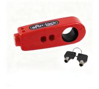 Aprilsunnyzone One Touch Locking Electric Vehicle Handlebar Grip Lock, Portable ABS And Metal Anti Theft Brake Lock For Motorcycles And Electric Bicycles(Red)