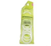 Aprilsunnyzone Plastic O Rings,For Crafts,Dorset Buttons,Napkin Box,Car Seat Cushion,Handbag Plastic Ring Hook,DIY Crochet Ring Circle Hook Sewing Accessories Tool(38mm)