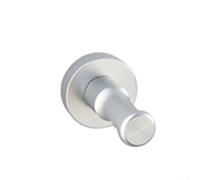 Aprilsunnyzone Single Hook Hanger for Bathroom, Wall Mounted Space Aluminum Coat and Clothes Hook, for Hats, Bags, Keys, and More (White)