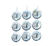 Aprilsunnyzone Stainless Steel 3D Reflective Wind Chime For Visual Bird Effect In Outdoor Decor And Pest Management Settings(3 strips)
