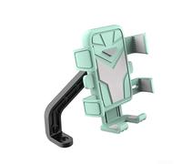 Aprilsunnyzone Sturdy 360 Degree Motorcycle Phone Stand with Secure Lock to Prevent Falls (green rearview)