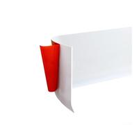 Aprilsunnyzone Stylish Waterproof Skirting Board 4m PVC for Simple Home Installation and Aesthetic Appeal (White)