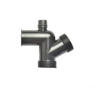 Aprilsunnyzone T-Junction Bend Accessory For Food Waste Disposer Units Compatible With Standard Drain Pipe Orientations(Black)