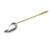 Aprilsunnyzone Toilet Flush Handle Stylish Zinc Alloy with Brass Lock Nut for Reliability (A)