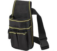 Aprilsunnyzone Tool Belt with Adjustable Waist 32 46 Inches for Electricians Carpenters Featuring Multiple Elastic Pouches Made of Oxford Fabric