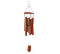 Aprilsunnyzone Traditional Crafted Wooden Wind Chime For Garden Patio And Balcony Featuring Calm Sound Signature And Weather-Stable Wood Composition(A)
