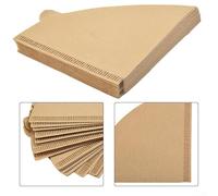 Aprilsunnyzone Unbleached Brown Coffee Filter Papers, Size 4, 40 Count, Natural Material for 101 Coffee Makers