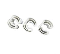 Aprilsunnyzone Wall Mounted Organizer Clips 3 Pack Mop Holder For Bathroom Garage Kitchen To Keep Cleaning Tools Organized(White)
