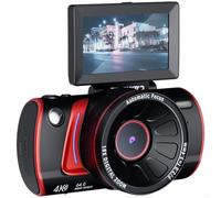 AprilsunnyzonePortable 4K Digital Camera With Flip Screen And Wireless Connectivity, Supports Real Time Sharing And Extended Battery Performance For Outdoor Use(Black)