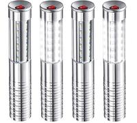 Aprjv LED Strobe Baton Light 4 Pieces Bottle Service Lights Up Stick Rechargeable Champagne Bottle Handheld LED for Stage Nightclub Wedding Party Concert Event Bar - White