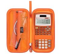 Aproca Calculator Case Compatible with Texas Instruments TI-30XIIS / TI-30X IIS 2-Line/Casio FX-991EX Fx-82es Plus Scientific Calculator, Storage Bag - Orange (Case Only)