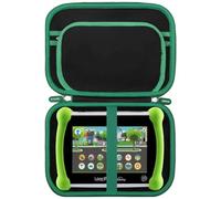 Aproca Case Compatible with Leapfrog LeapPad Academy Kids’ Learning Tablet/Epic Academy Edition/LeapPad Ultimate, Portable Storage Bag for Accessories -Black with Green Zipper