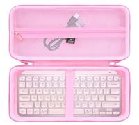 Aproca Case Compatible with Logitech MX Keys Mini Minimalist Wireless Illuminated Keyboard, Portable Storage Hard Bag for Accessories -Pink (Case Only)